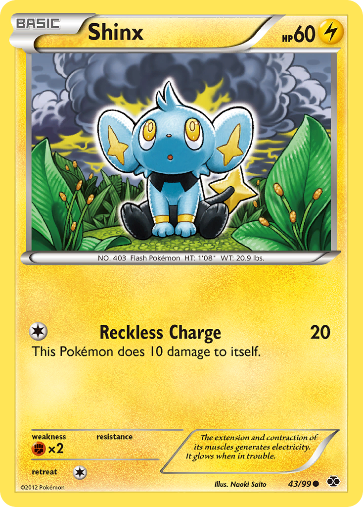 Shinx (43/99) [Black & White: Next Destinies] | Mega City Incorporated