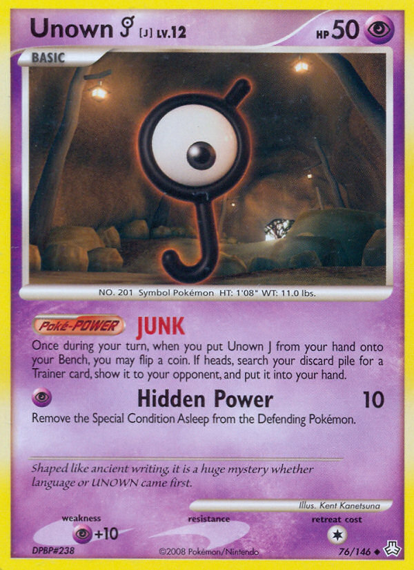 Unown J (76/146) [Diamond & Pearl: Legends Awakened] | Mega City Incorporated