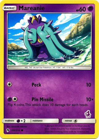 Mareanie (105/214) (Mewtwo Deck) [Battle Academy 2020] | Mega City Incorporated