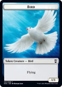 Bird // Spirit Double-sided Token [Kaldheim Commander Tokens] | Mega City Incorporated