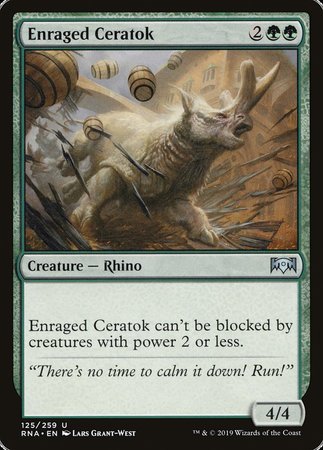 Enraged Ceratok [Ravnica Allegiance] | Mega City Incorporated