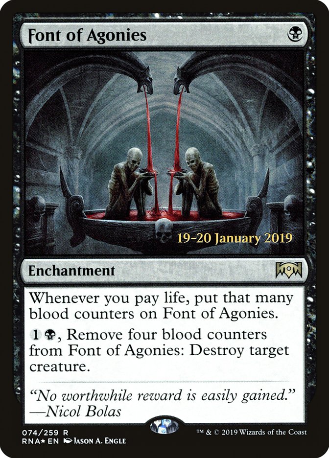 Font of Agonies [Ravnica Allegiance Prerelease Promos] | Mega City Incorporated