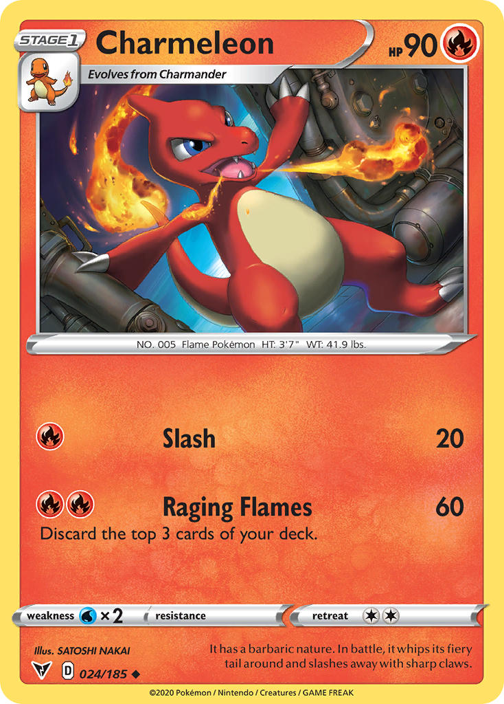 Charmeleon (024/185) [Sword & Shield: Vivid Voltage] | Mega City Incorporated