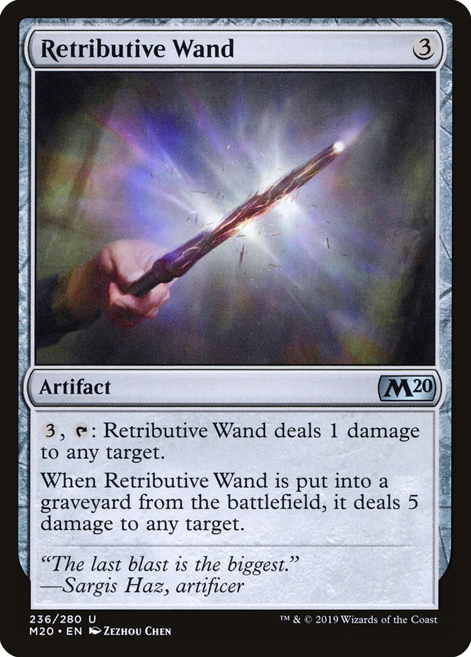 Retributive Wand [Core Set 2020] | Mega City Incorporated