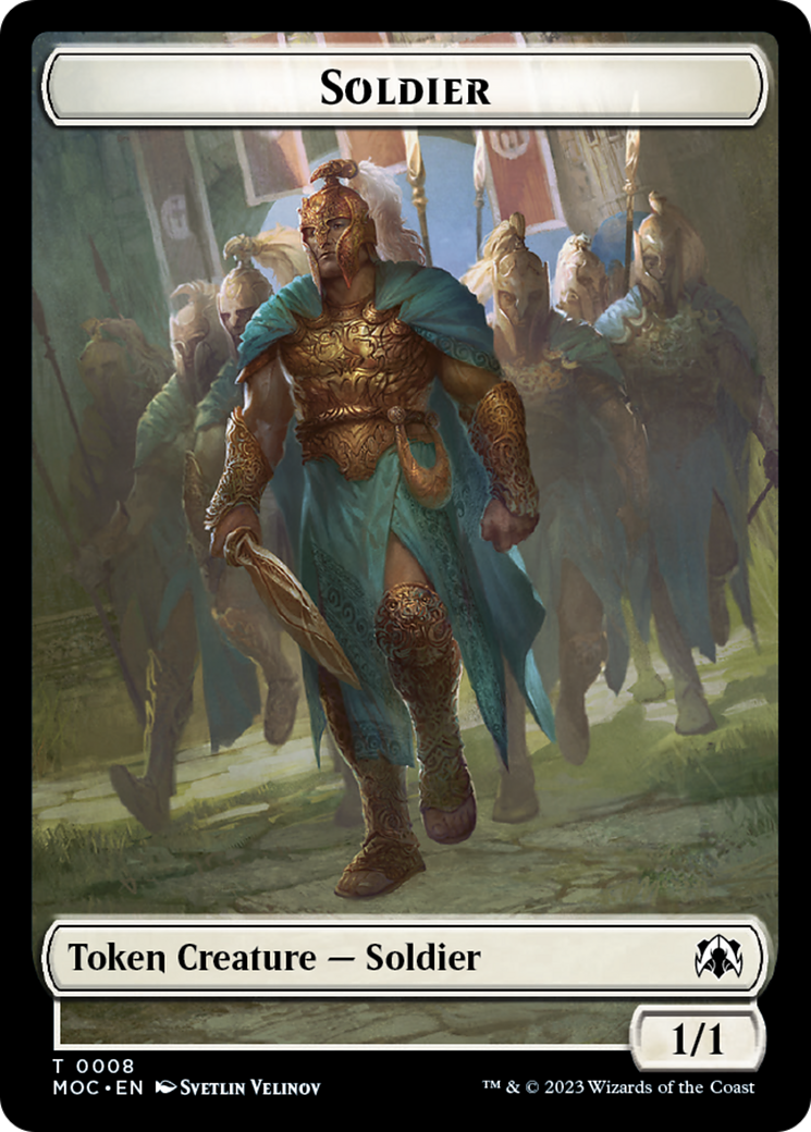 Soldier // Insect Double-Sided Token [March of the Machine Commander Tokens] | Mega City Incorporated