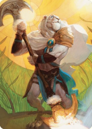 Ajani, Sleeper Agent Art Card [Dominaria United Art Series] | Mega City Incorporated