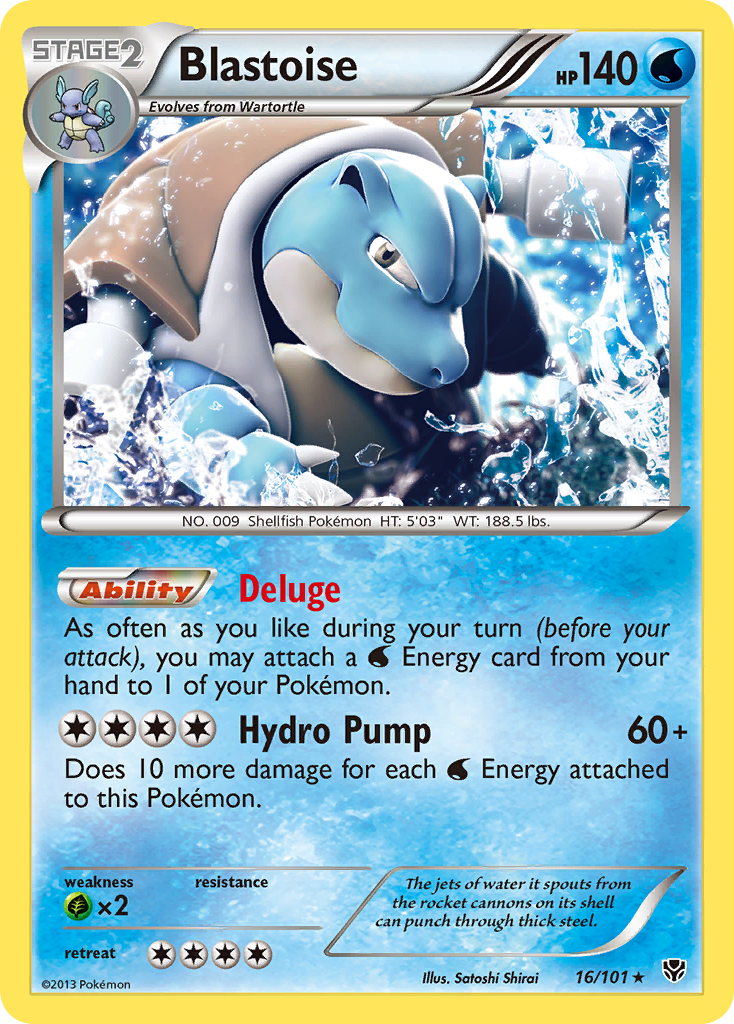 Blastoise (16/101) [Black & White: Plasma Blast] | Mega City Incorporated