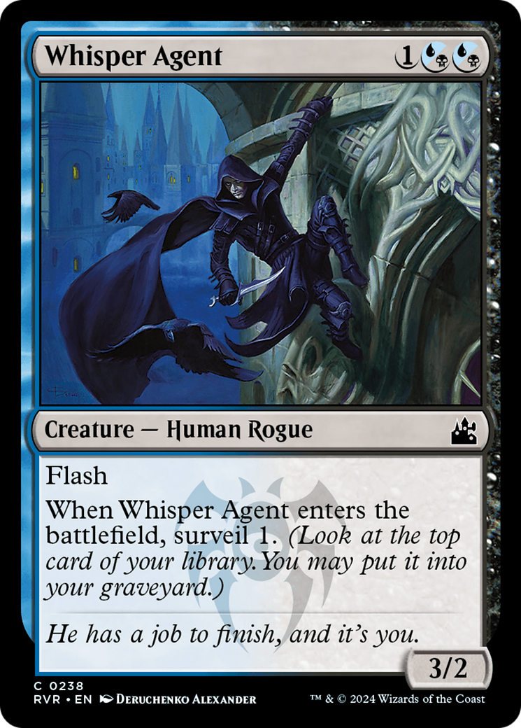 Whisper Agent [Ravnica Remastered] | Mega City Incorporated