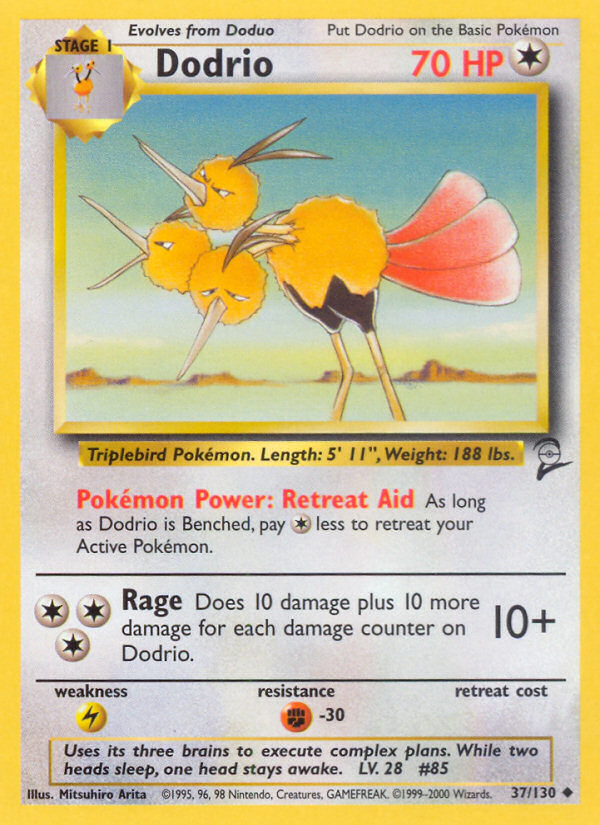 Dodrio (37/130) [Base Set 2] | Mega City Incorporated