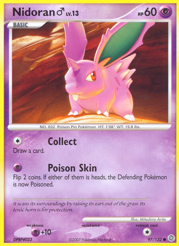 Nidoran (97/132) (Male) [Diamond & Pearl: Secret Wonders] | Mega City Incorporated