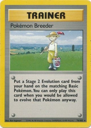 Pokemon Breeder (76/102) [Base Set Unlimited] | Mega City Incorporated