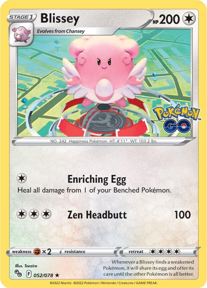 Blissey (052/078) [Pokémon GO] | Mega City Incorporated