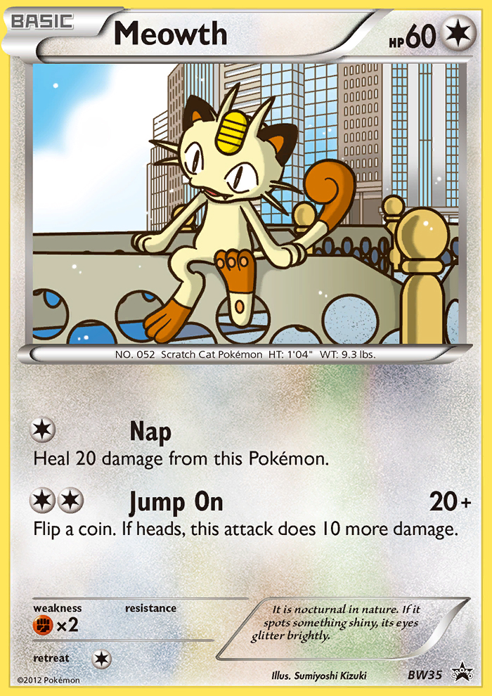 Meowth (BW35) [Black & White: Black Star Promos] | Mega City Incorporated