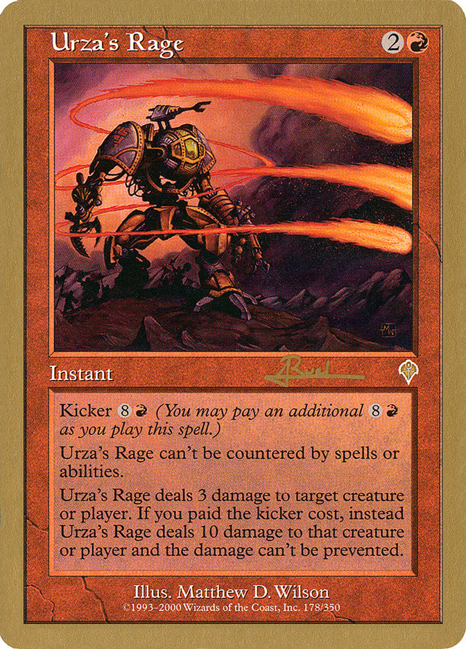 Urza's Rage (Antoine Ruel) [World Championship Decks 2001] | Mega City Incorporated