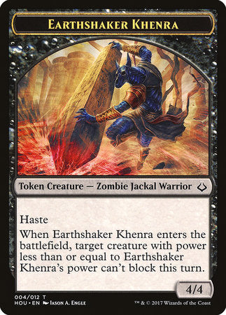 Earthshaker Khenra Token [Hour of Devastation Tokens] | Mega City Incorporated