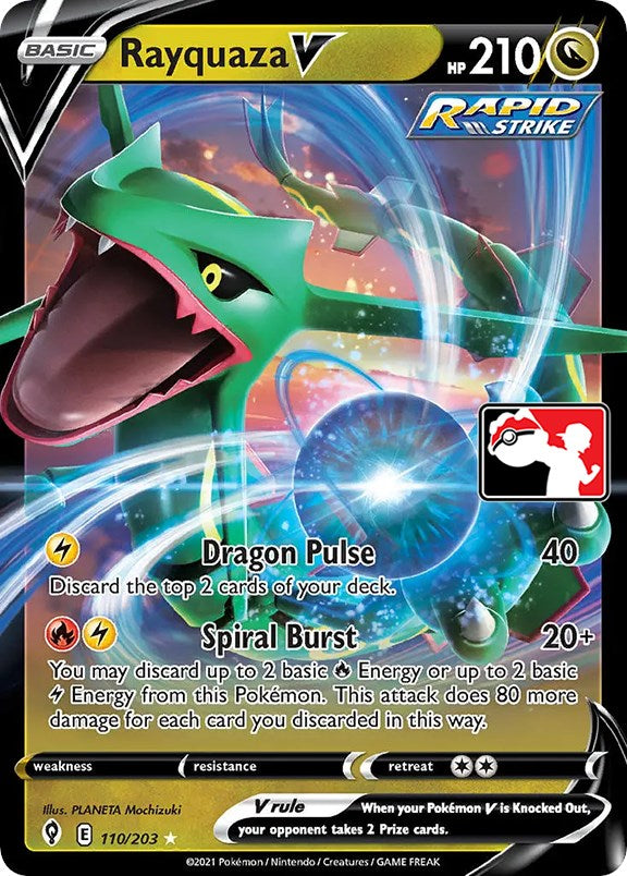 Rayquaza V (110/203) [Prize Pack Series One] | Mega City Incorporated