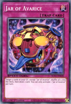 Jar of Avarice [SGX1-ENE20] Common | Mega City Incorporated