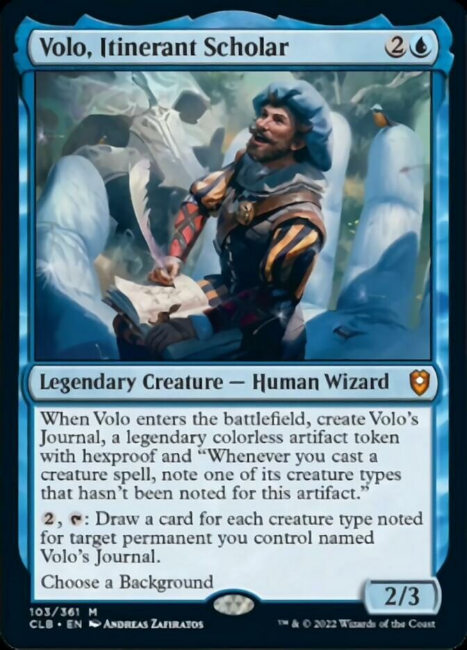 Volo, Itinerant Scholar [Commander Legends: Battle for Baldur's Gate] | Mega City Incorporated