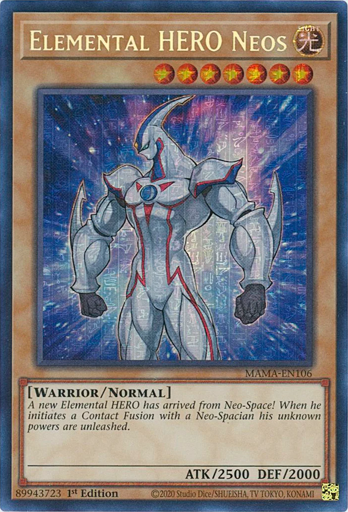 Elemental HERO Neos [MAMA-EN106] Ultra Pharaoh's Rare | Mega City Incorporated