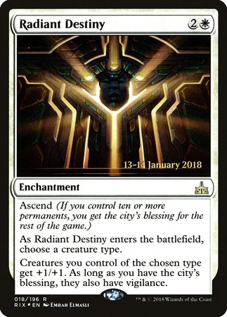 Radiant Destiny [Rivals of Ixalan Promos] | Mega City Incorporated