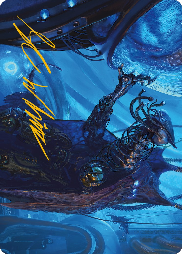 Atmosphere Surgeon Art Card (Gold-Stamped Signature) [Phyrexia: All Will Be One Art Series] | Mega City Incorporated