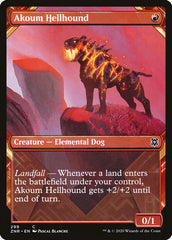 Akoum Hellhound (Showcase) [Zendikar Rising] | Mega City Incorporated