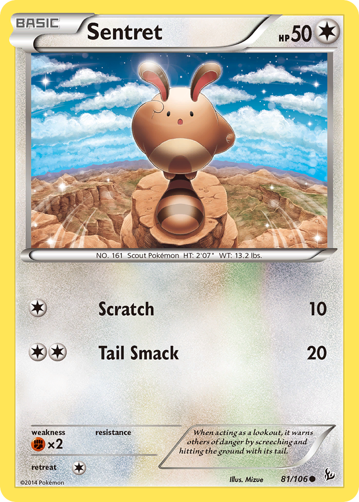 Sentret (81/106) [XY: Flashfire] | Mega City Incorporated