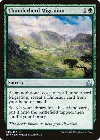 Thunderherd Migration [Rivals of Ixalan] | Mega City Incorporated