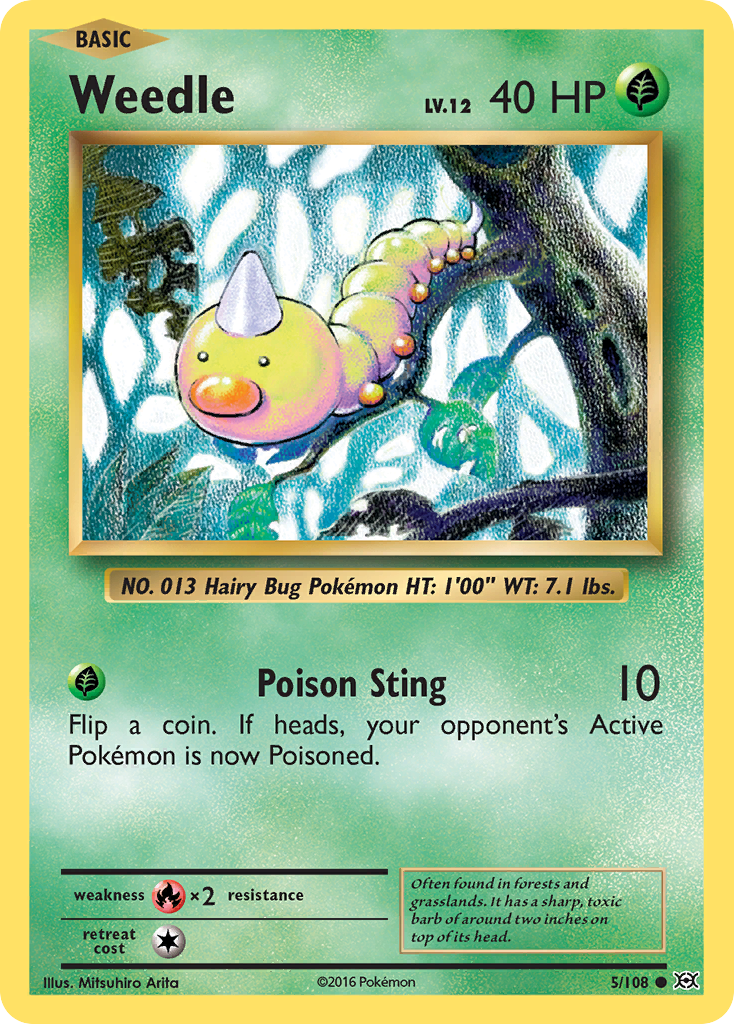 Weedle (5/108) [XY: Evolutions] | Mega City Incorporated