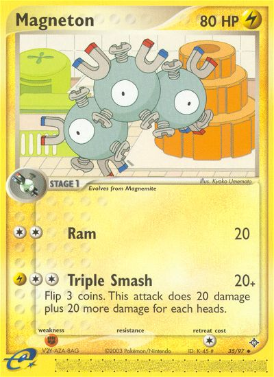 Magneton (35/97) [EX: Dragon] | Mega City Incorporated