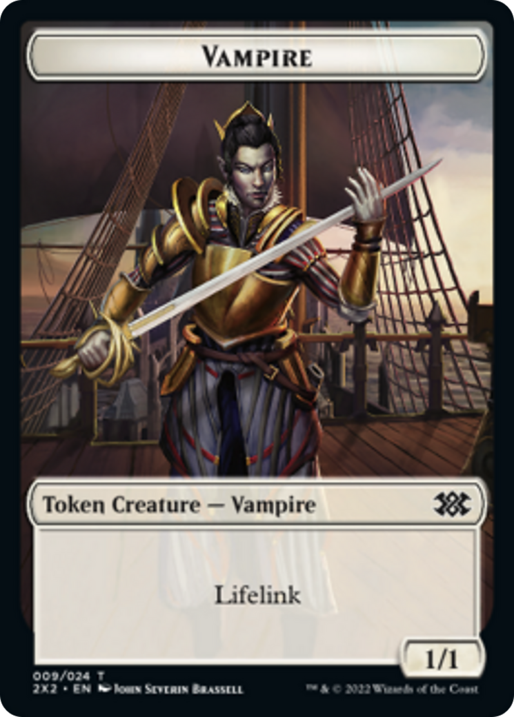 Elemental // Vampire Double-sided Token [Double Masters 2022 Tokens] | Mega City Incorporated