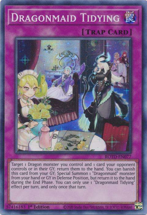 Dragonmaid Tidying [ROTD-EN077] Super Rare | Mega City Incorporated