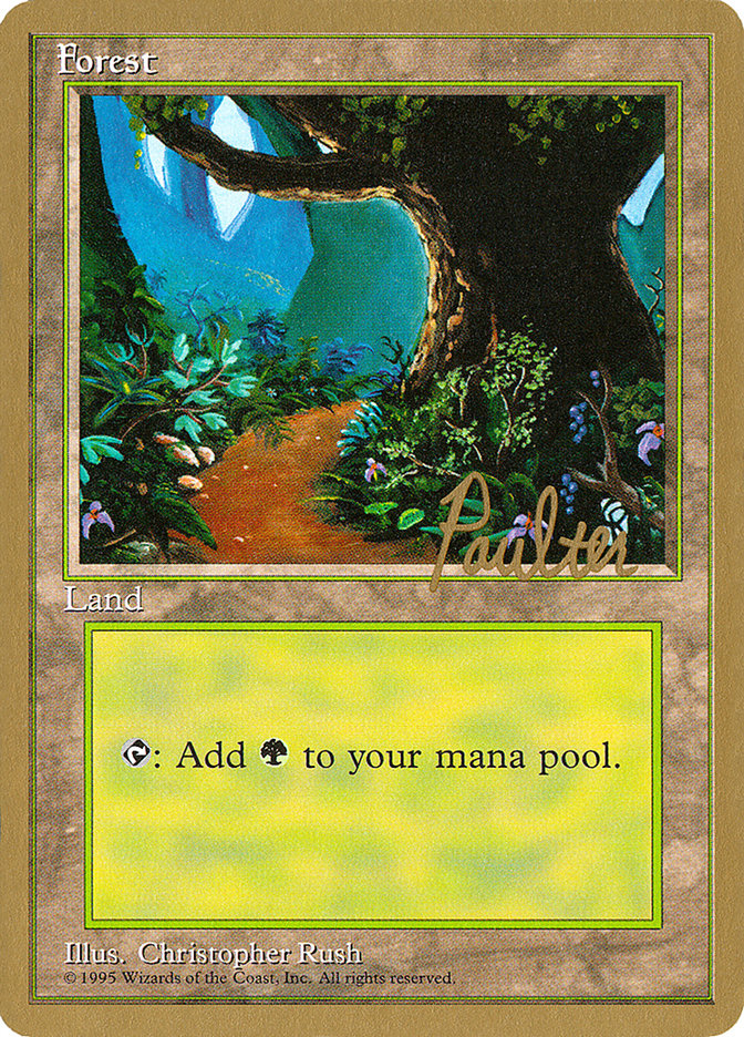 Forest (pp376) (Preston Poulter) [Pro Tour Collector Set] | Mega City Incorporated