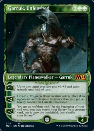 Garruk, Unleashed (Showcase) [Core Set 2021] | Mega City Incorporated