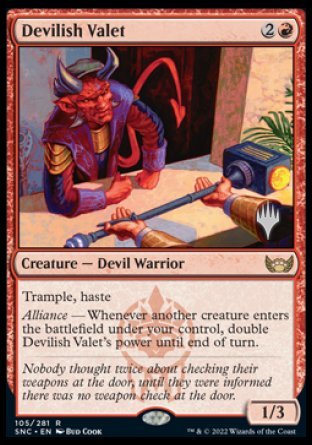 Devilish Valet (Promo Pack) [Streets of New Capenna Promos] | Mega City Incorporated