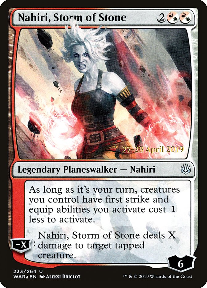 Nahiri, Storm of Stone  [War of the Spark Prerelease Promos] | Mega City Incorporated