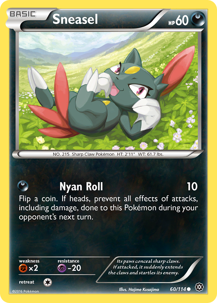 Sneasel (60/114) [XY: Steam Siege] | Mega City Incorporated