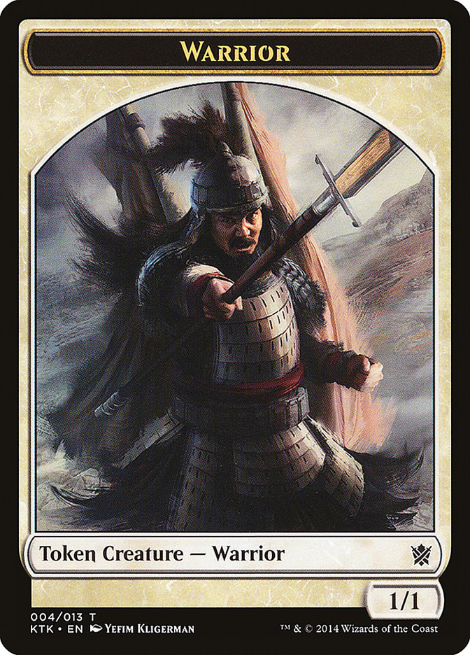 Warrior (004/013) [Khans of Tarkir Tokens] | Mega City Incorporated