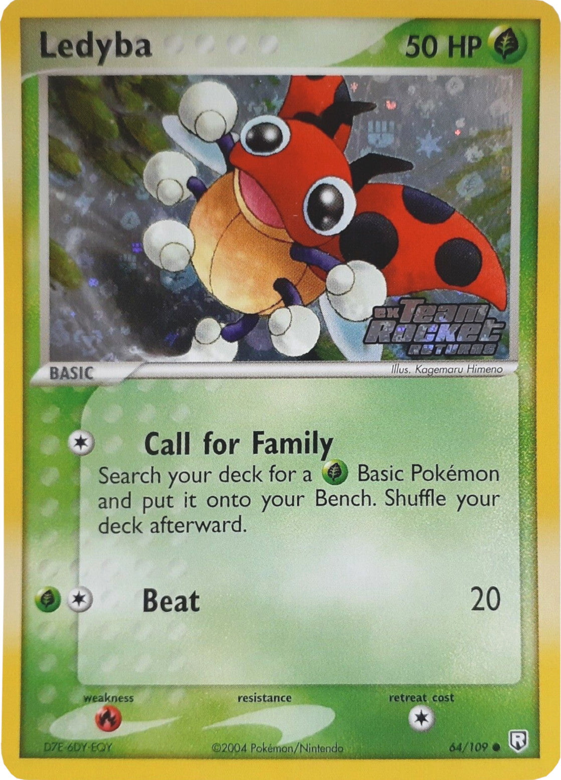 Ledyba (64/109) (Stamped) [EX: Team Rocket Returns] | Mega City Incorporated