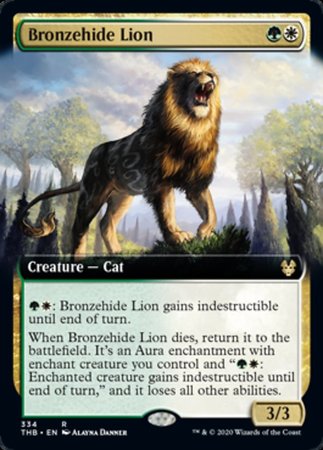 Bronzehide Lion (Extended Art) [Theros Beyond Death] | Mega City Incorporated