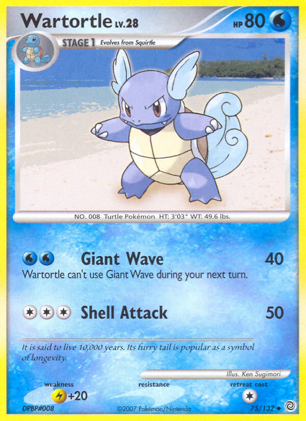 Wartortle (75/132) [Diamond & Pearl: Secret Wonders] | Mega City Incorporated