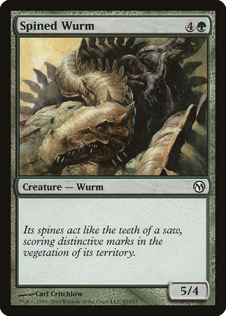 Spined Wurm [Duels of the Planeswalkers] | Mega City Incorporated