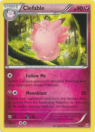 Clefable (16/30) [XY: Trainer Kit 1 - Wigglytuff] | Mega City Incorporated