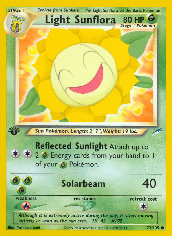 Light Sunflora (72/105) [Neo Destiny 1st Edition] | Mega City Incorporated