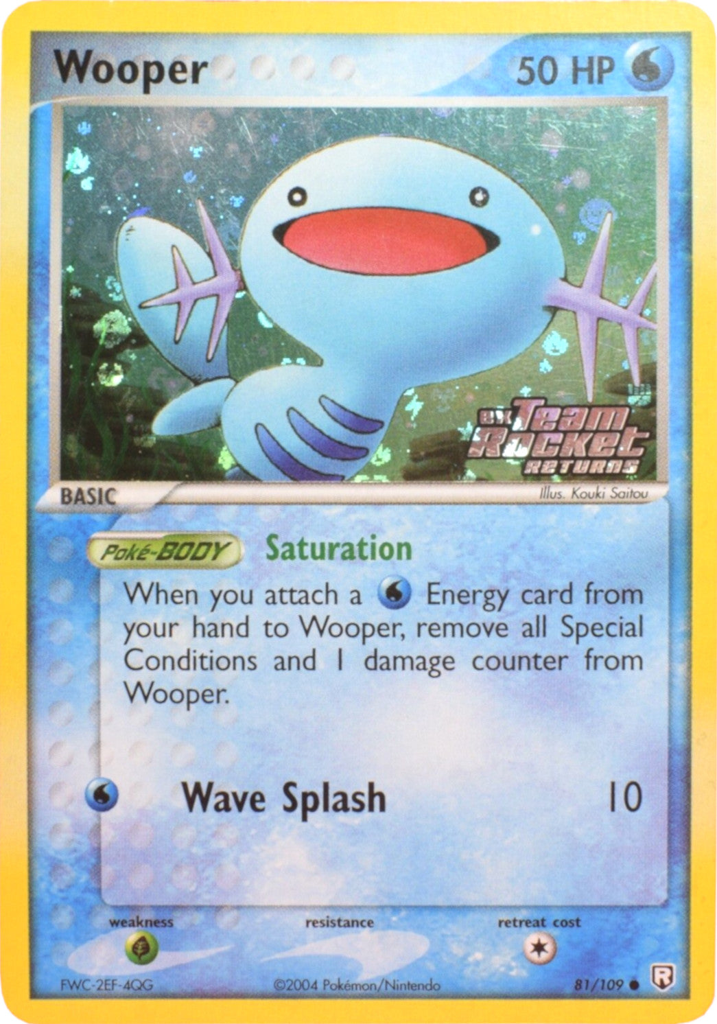 Wooper (81/109) (Stamped) [EX: Team Rocket Returns] | Mega City Incorporated