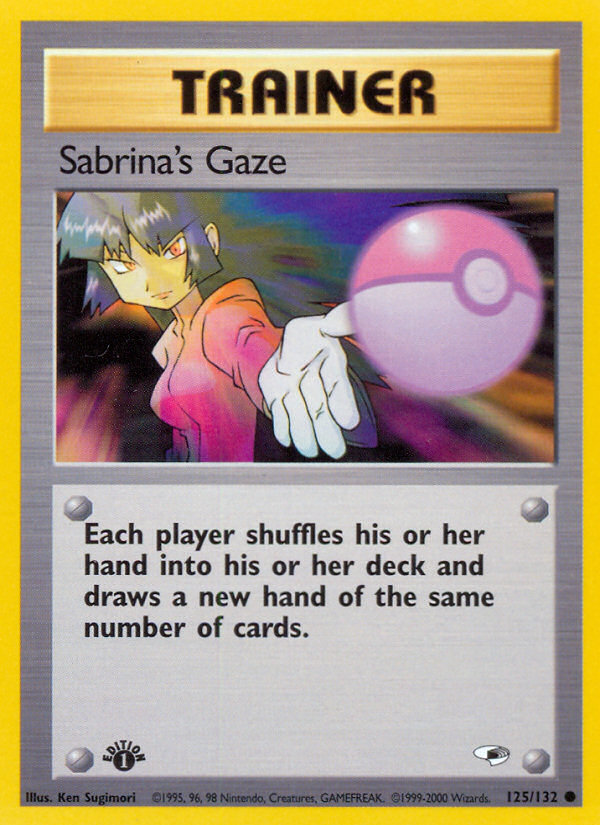 Sabrina's Gaze (125/132) [Gym Heroes 1st Edition] | Mega City Incorporated