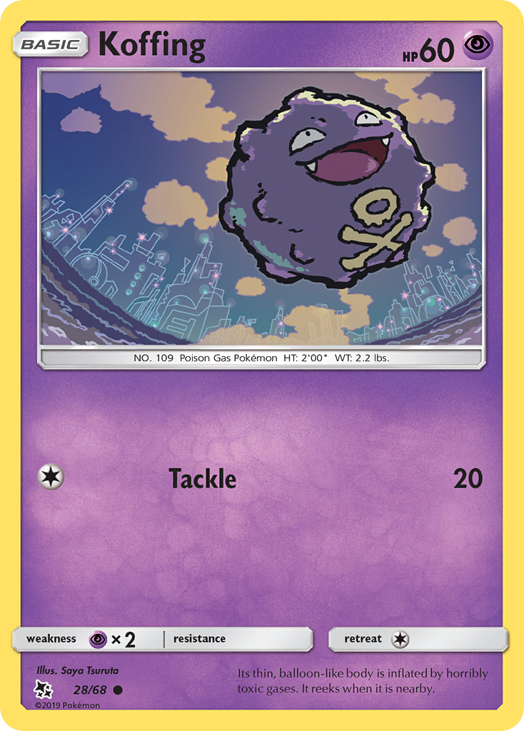 Koffing (28/68) [Sun & Moon: Hidden Fates] | Mega City Incorporated