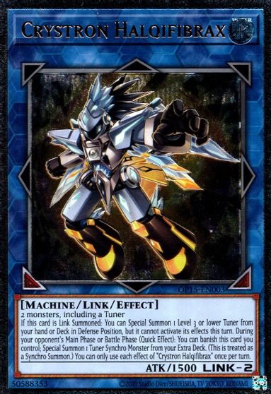 Crystron Halqifibrax [OP15-EN003] Ultimate Rare | Mega City Incorporated