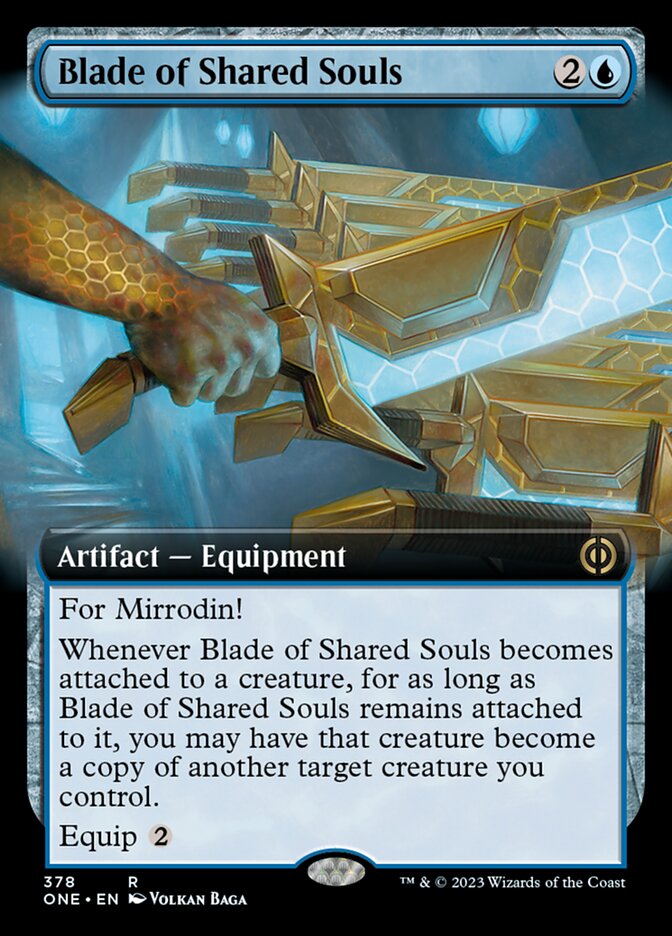 Blade of Shared Souls (Extended Art) [Phyrexia: All Will Be One] | Mega City Incorporated