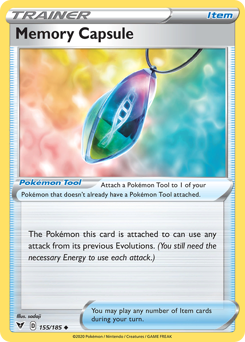 Memory Capsule (155/185) [Sword & Shield: Vivid Voltage] | Mega City Incorporated